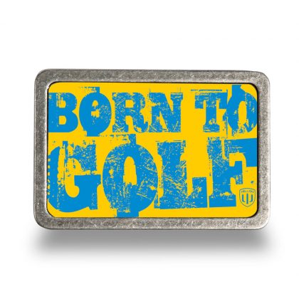 Golf Buckle BORN TO GOLF (Gürtelschnalle für Ledergürtel)